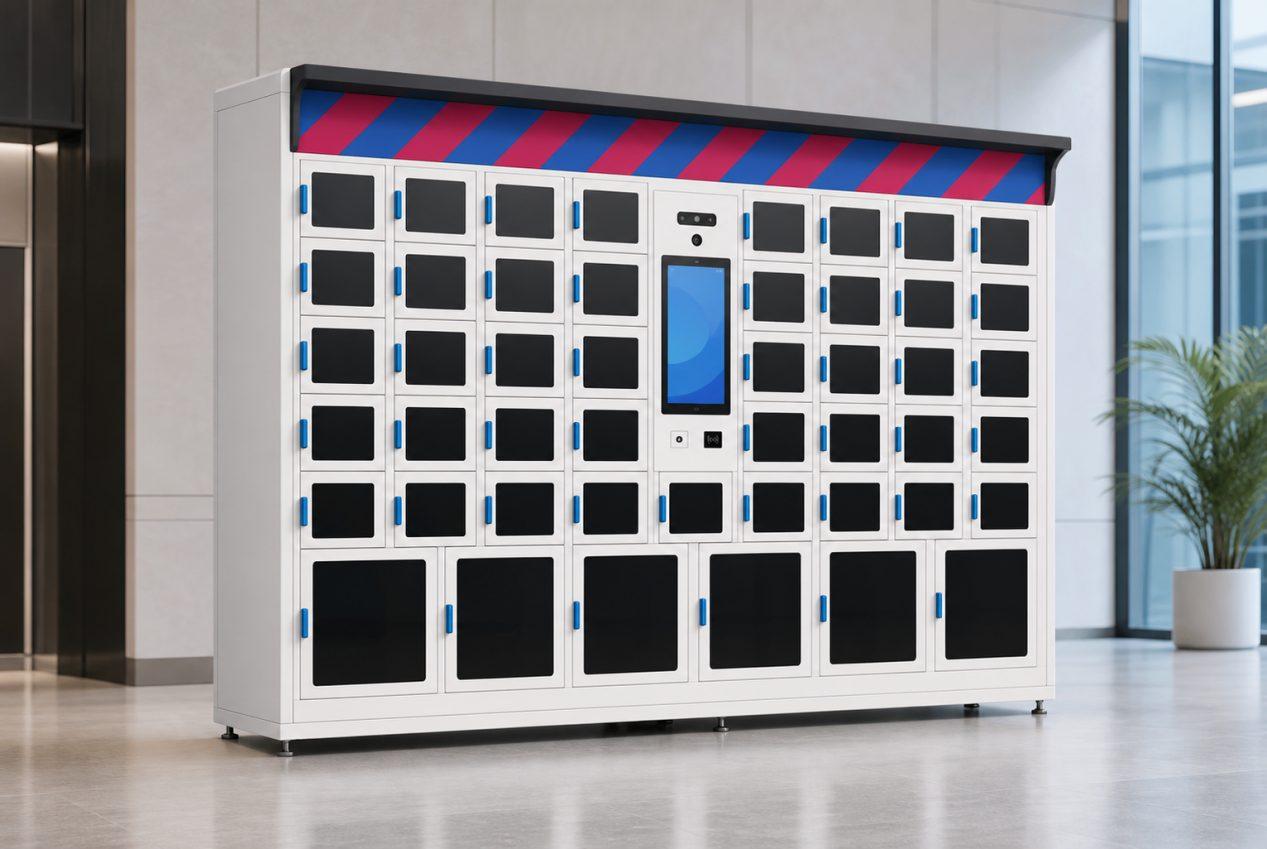 Smart Food Pickup Locker for Office Meal Collection and Takeout - Image 1