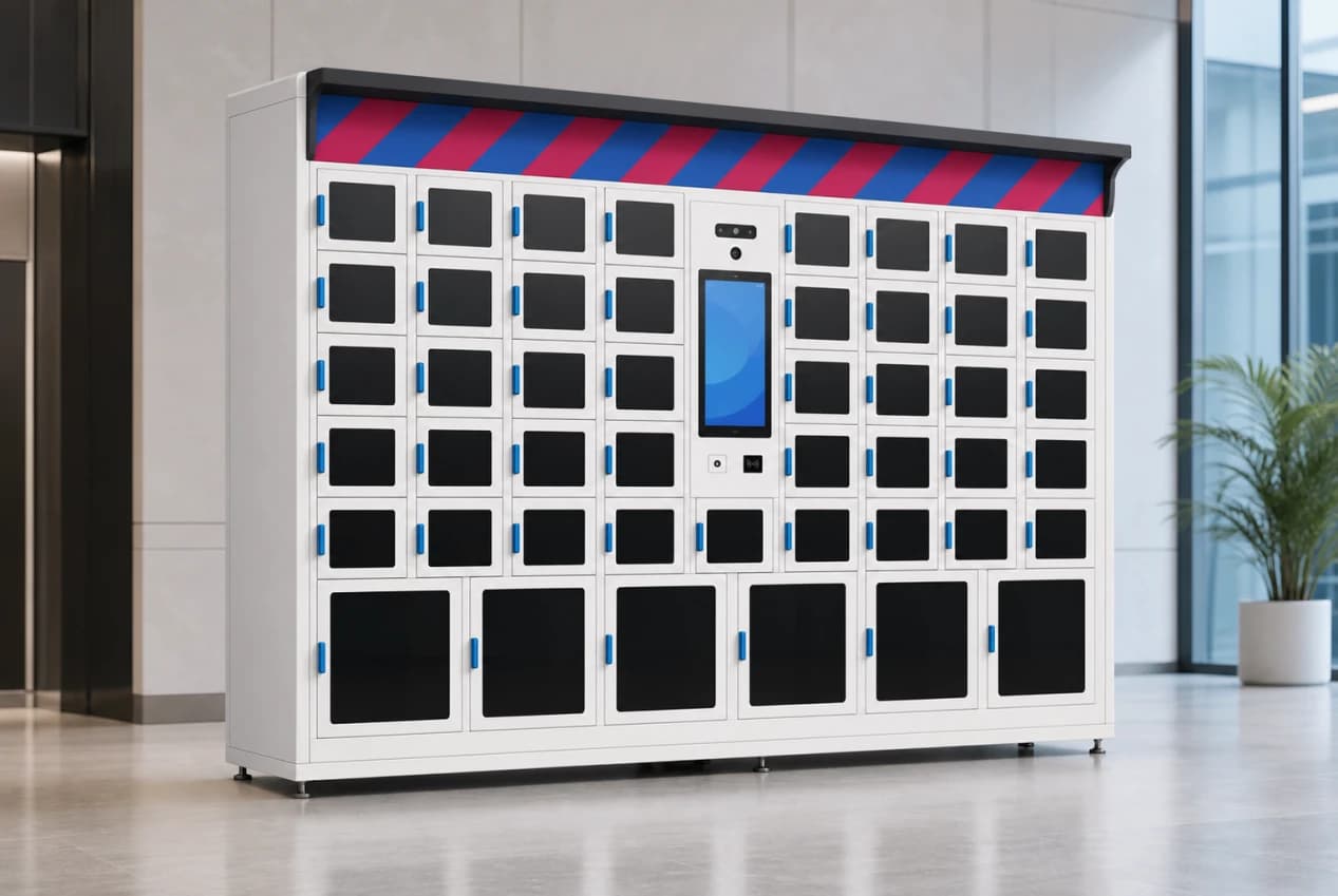Smart Food Pickup Locker for Office Meal Collection and Takeout - Image 1