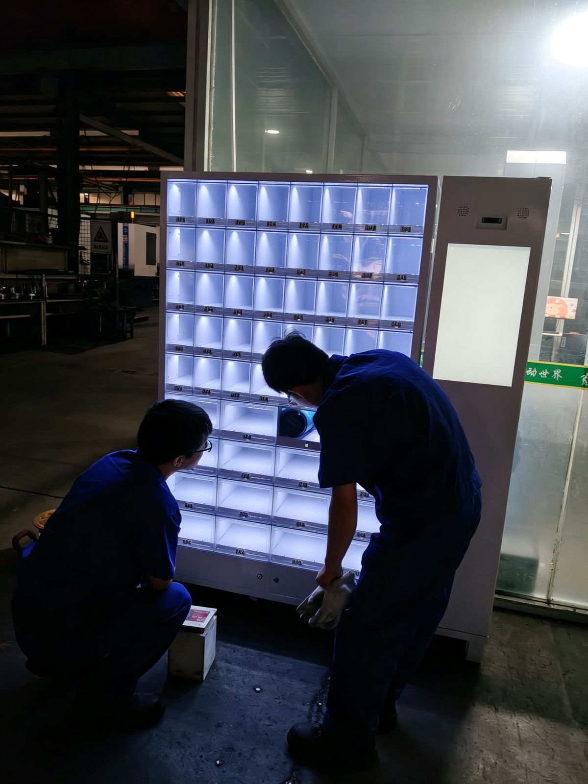 Customer site visit 11 — smart cabinet in use