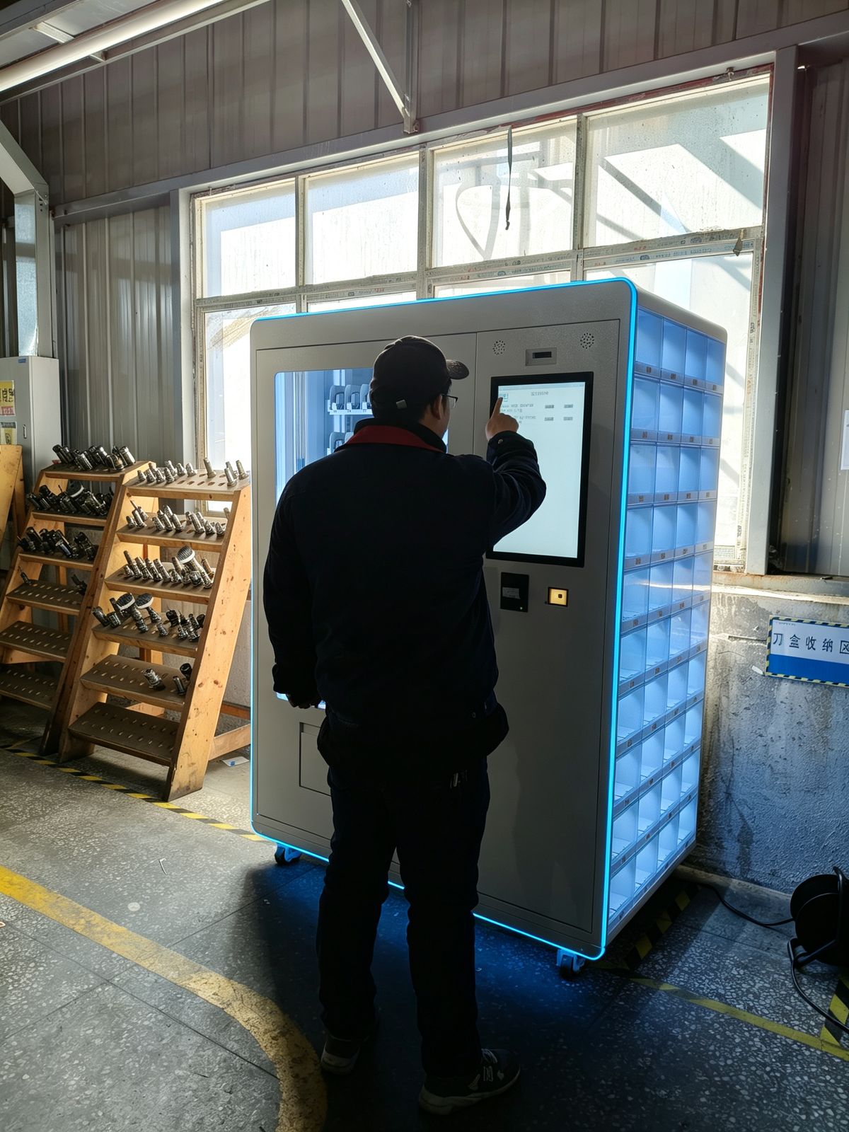 Customer site visit 14 — smart cabinet in use
