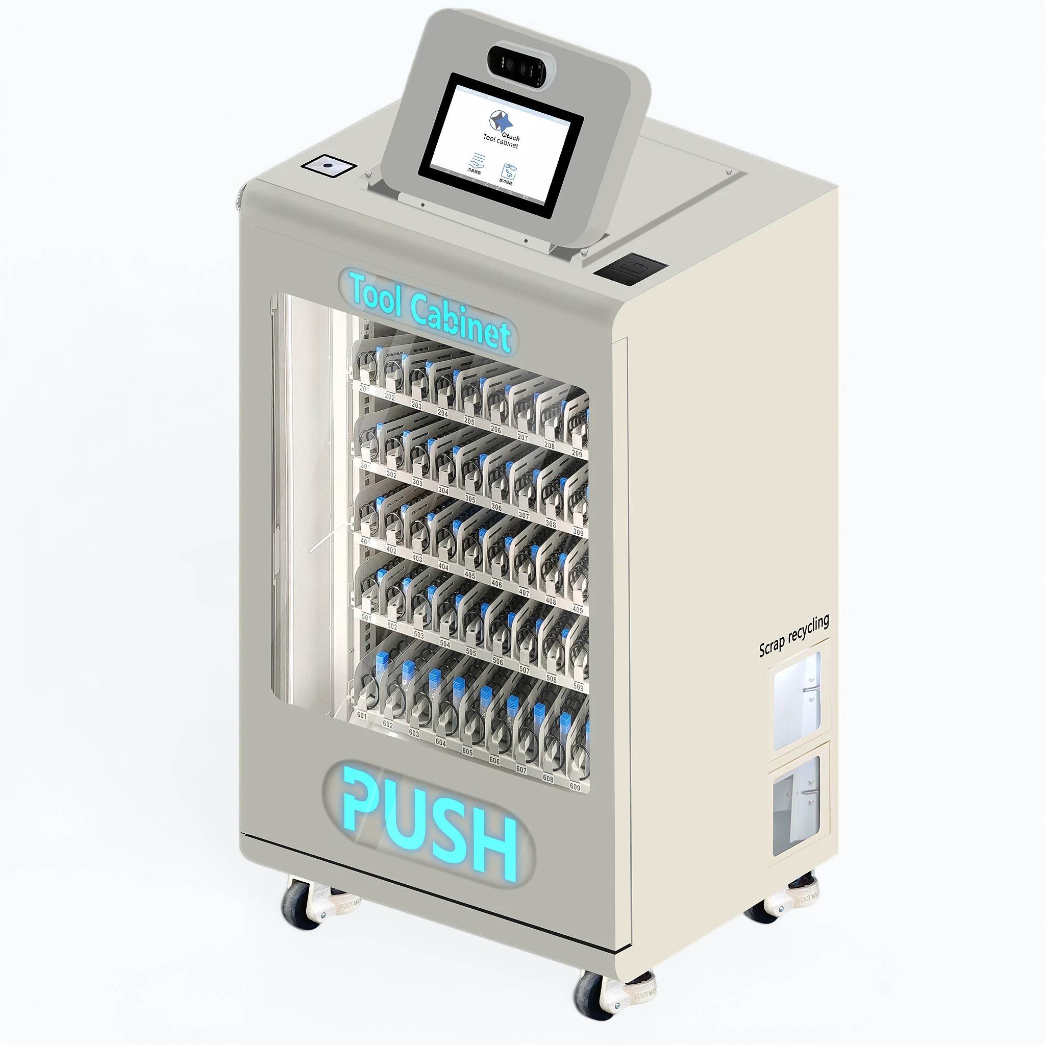 CNC Tool Smart Cabinet: Automated Management for End Mills, Taps & Inserts