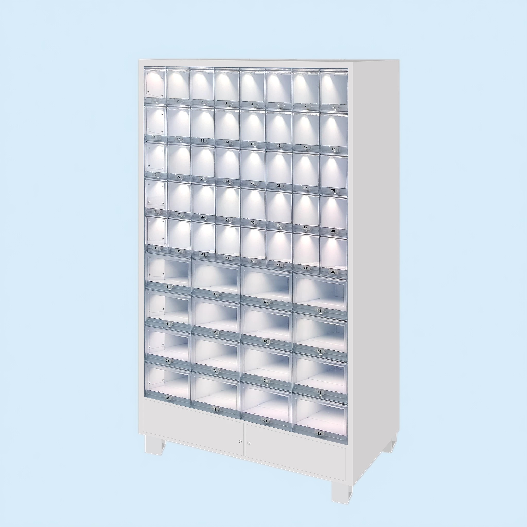 Tool Cabinet Lattice Expansion Unit Works With Main Tool Cabinets As Combo Storage